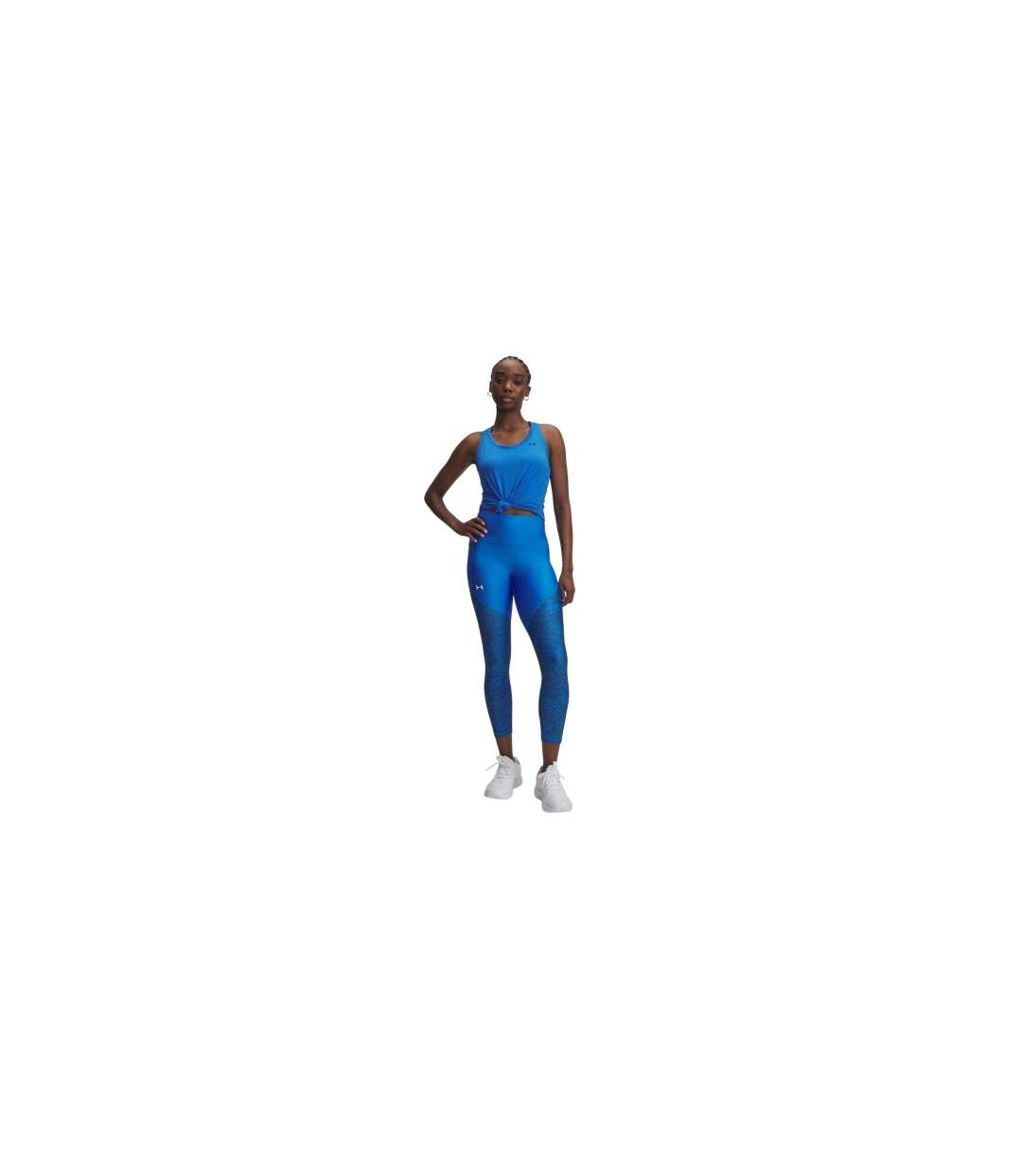 Legging Motif/style À Motifs Tech Femme Turquoise Under Armour-1