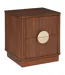 Chevet 2 tiroirs effet noyer effet noyer WANY - Marron-1