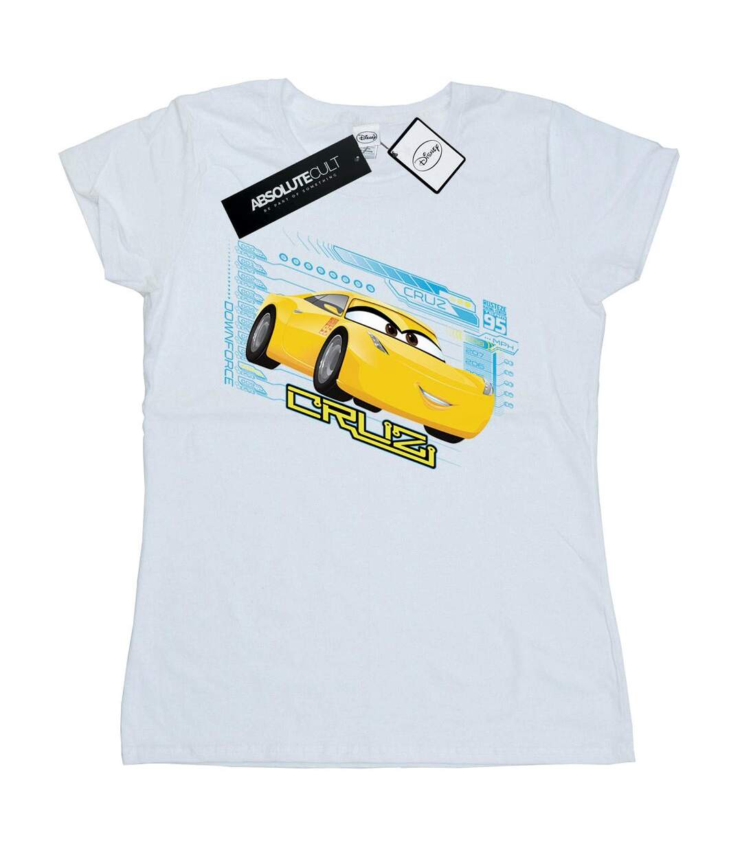 Disney - T-shirt CARS CRUZ RAMIREZ - Femme (Blanc) - UTBI13850-1