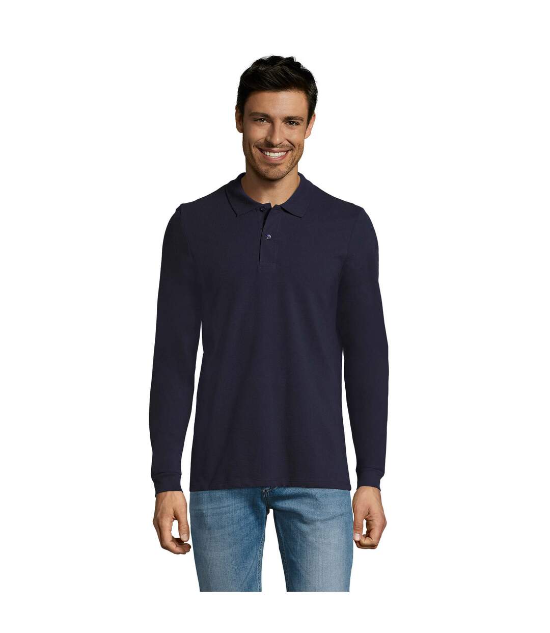 Polo Perfect Homme Bleu Marine Français SOLS-1
