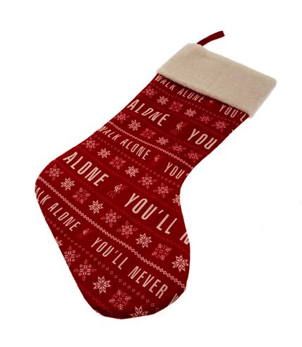 Liverpool FC You´ll Never Walk Alone Christmas Stocking (Red/White) (One Size) - UTTA10274