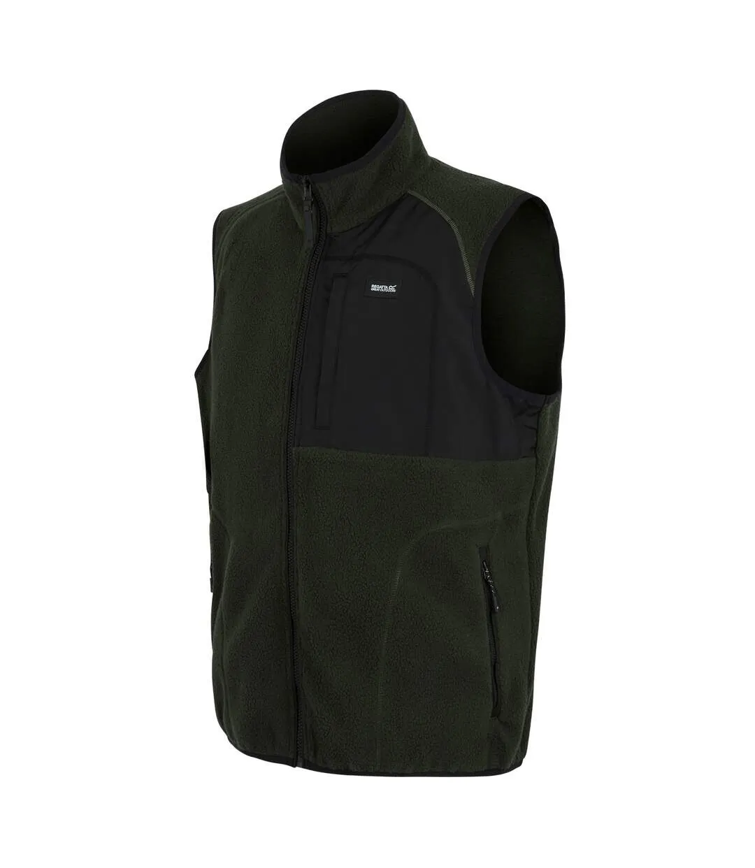 Mens Frankie Borg Body Warmer Dark Khaki Regatta-4