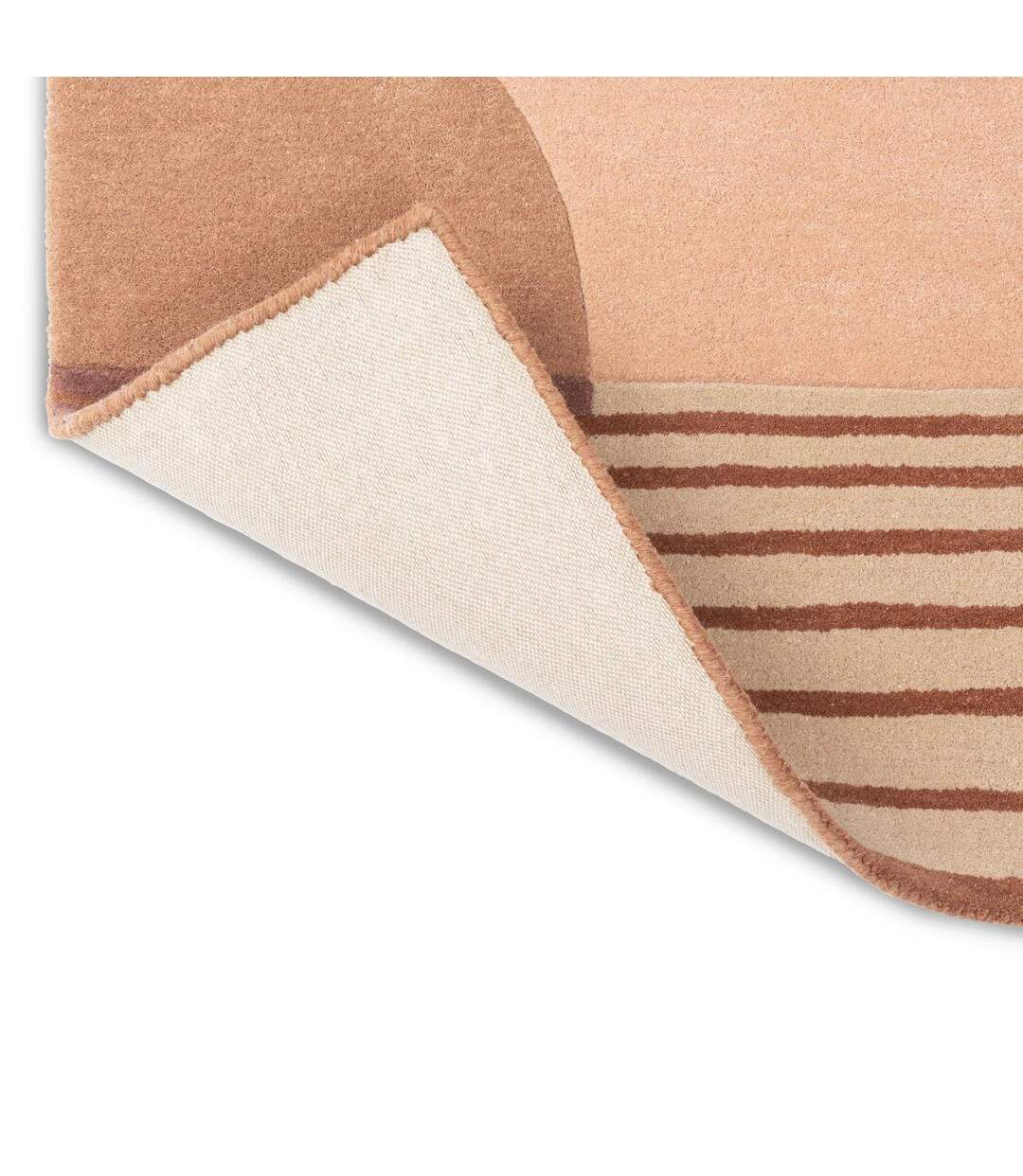 Tapis salon et chambre fait à la main en laine motif géométrique-5