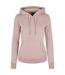 Sweat À Capuche Femme Rose Pâle Build Your Brand-2