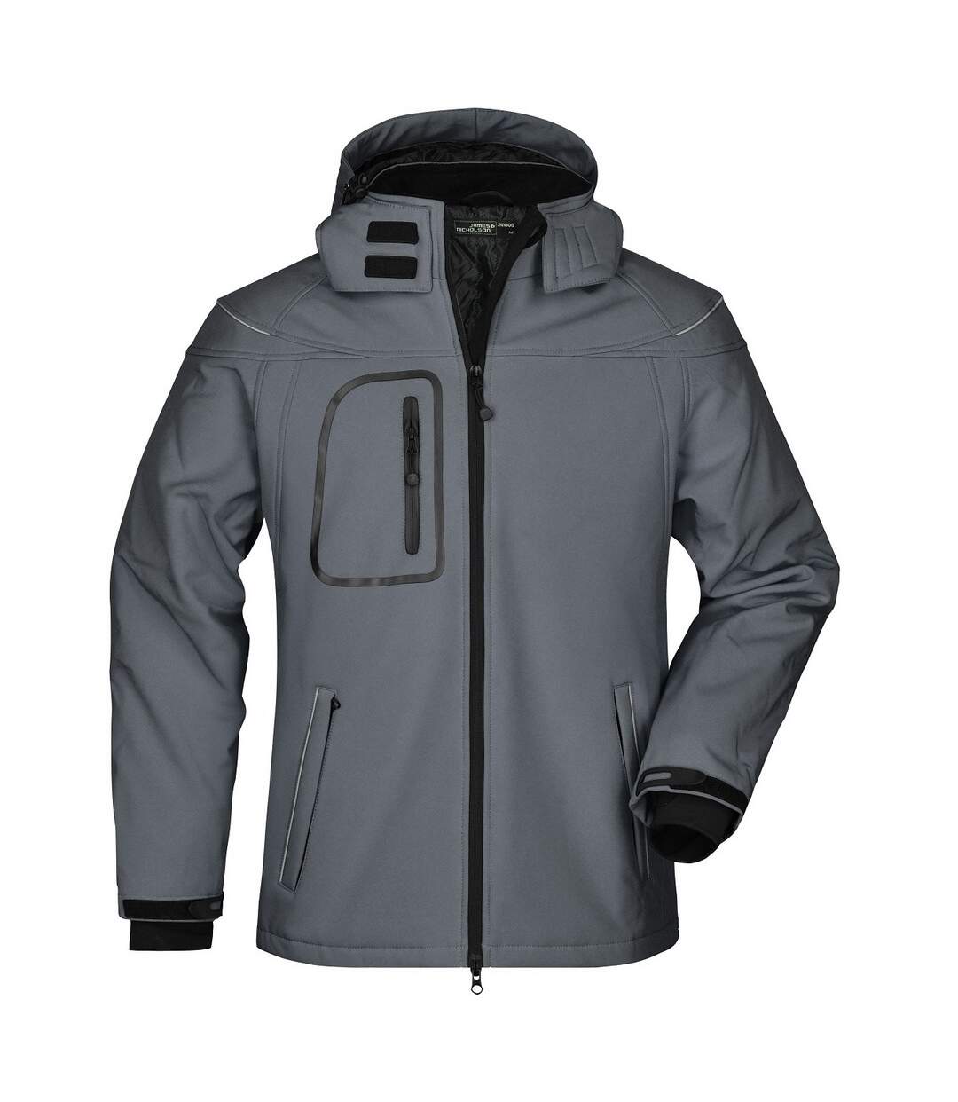 Veste Softshell Homme Carbone James And Nicholson-1