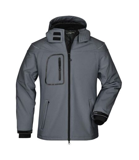Veste Softshell Homme Carbone James And Nicholson