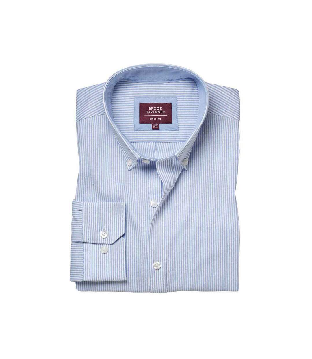 Chemise formelle lawrence homme bleu ciel à rayures Brook Taverner Brook Taverner