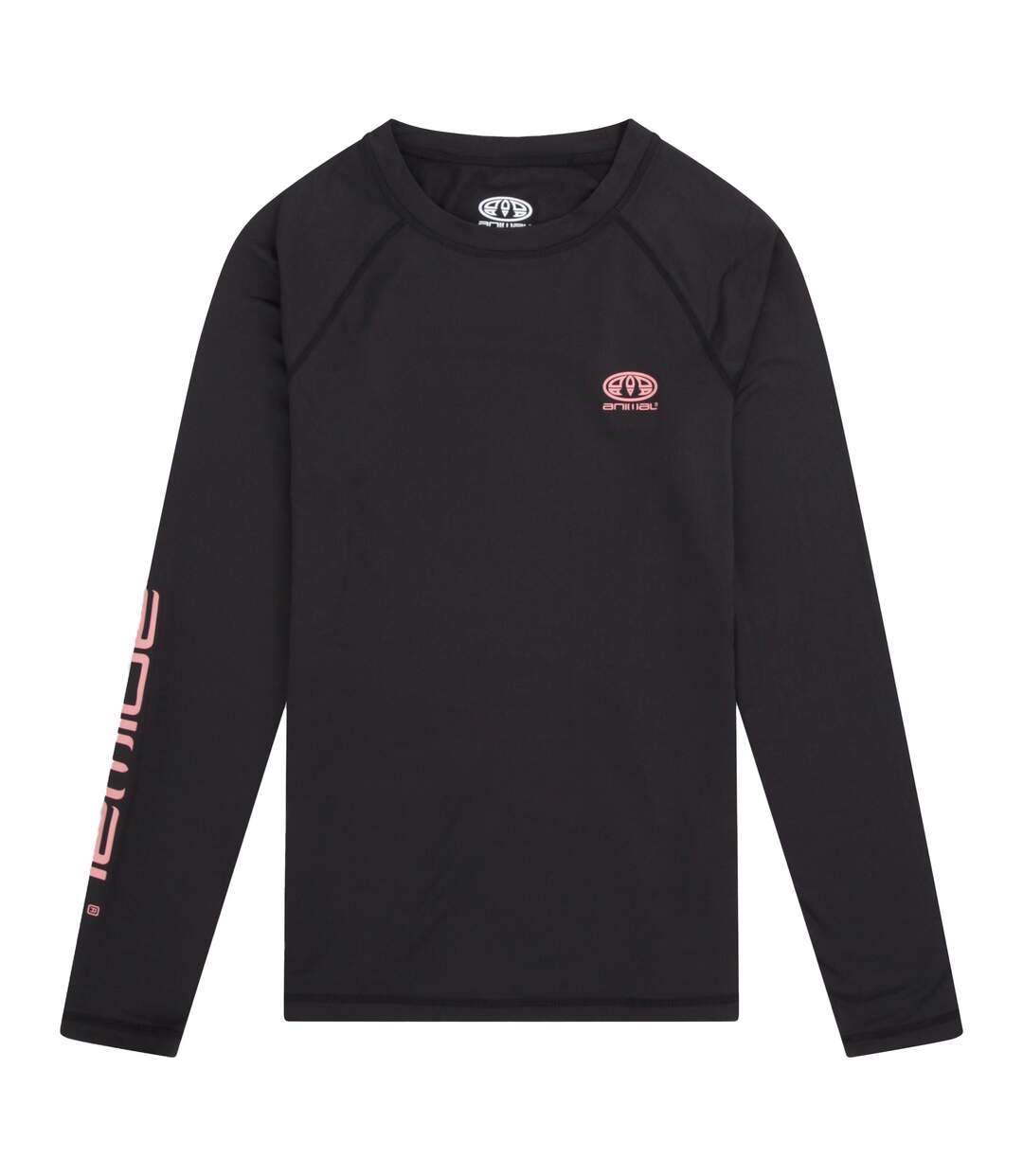 Haut Thermique Piste Femme Noir Vif Animal-1