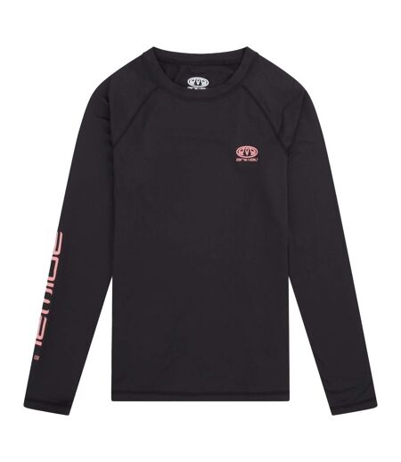Haut Thermique Piste Femme Noir Vif Animal