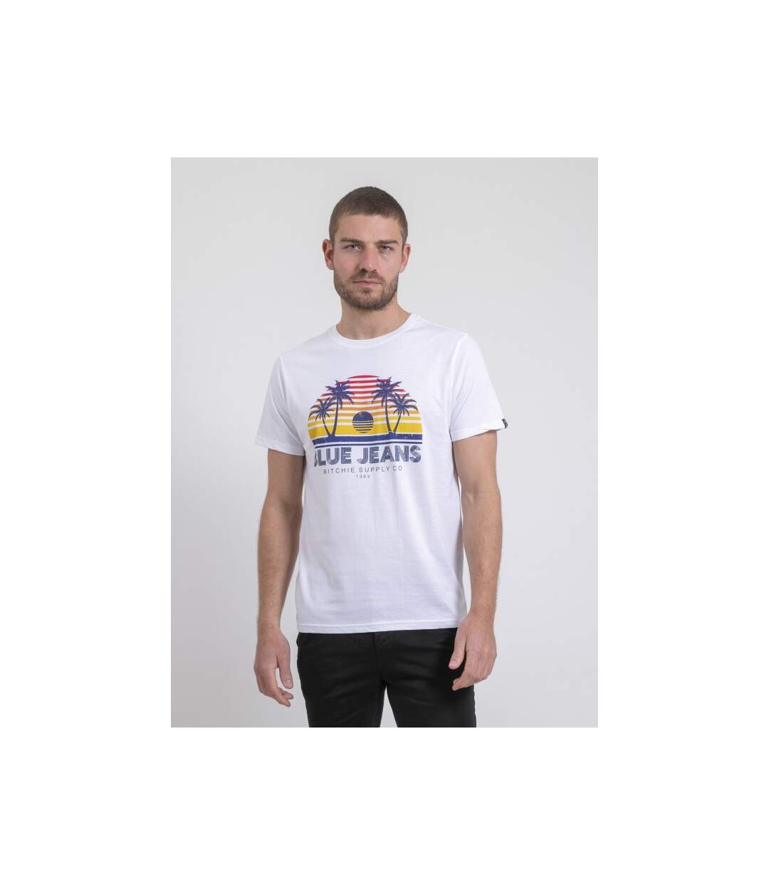 T-shirt col rond pur coton NAPOUR