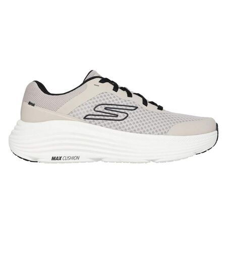 Mens cushioned trainers taupe/black Skechers
