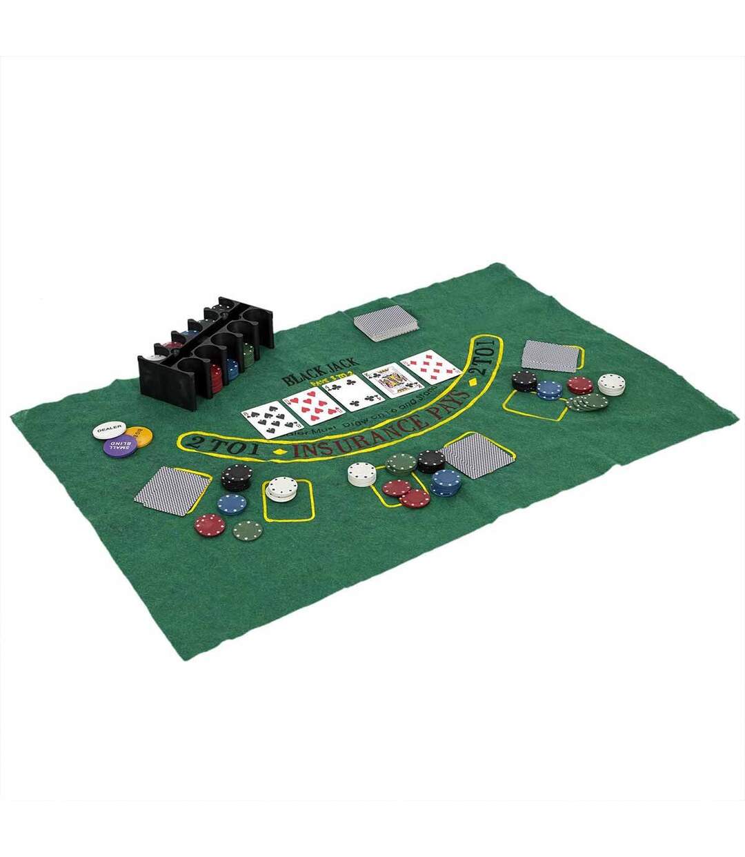 Jeu de Poker 200 Jetons 90cm Vert-1