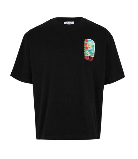 T-shirt Motif/style Imprimé Graphique St. Tropez Arch Homme Noir Belier