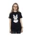 Disney Femmes/Ladies - Minnie Mouse - T-shirt boyfriend en coton avec illusion de miroir (Noir) - UTBI35848-2