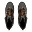 Bottines de marche samaris homme kaki foncé / orange sombre Regatta-4