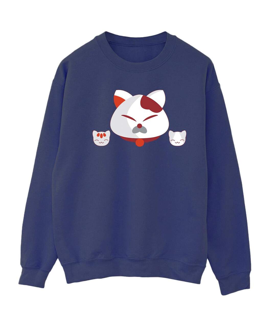 Disney Sweat Big Hero 6 Baymax Kitten Heads - Femme/Femme (Bleu marine) - UTBI11694-1