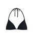 Womens/ladies Twist Triangle Shell Bikini Top Black Chelsea Peers-2
