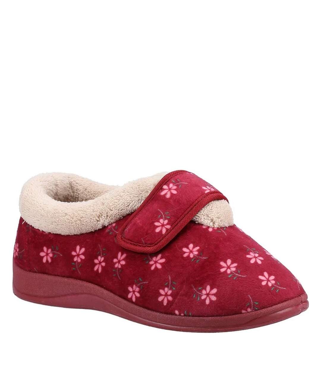 Chaussons tunnis femme pourpre Fleet & Foster-1