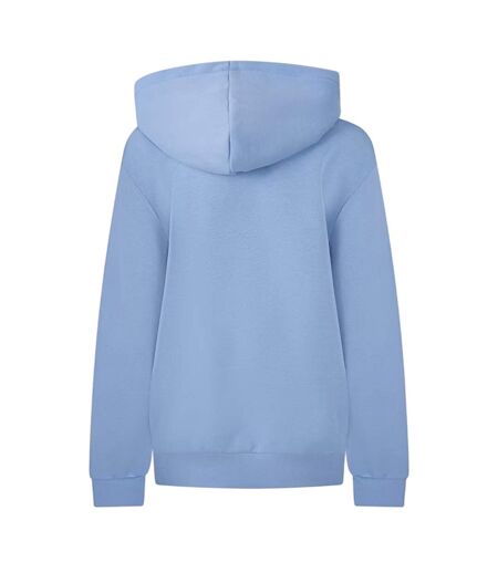 Mens Basic Logo Cotton Blend Full Zip Hoodie Blue Lacoste