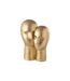Statuette en Résine Tête Couple 42cm Or-1