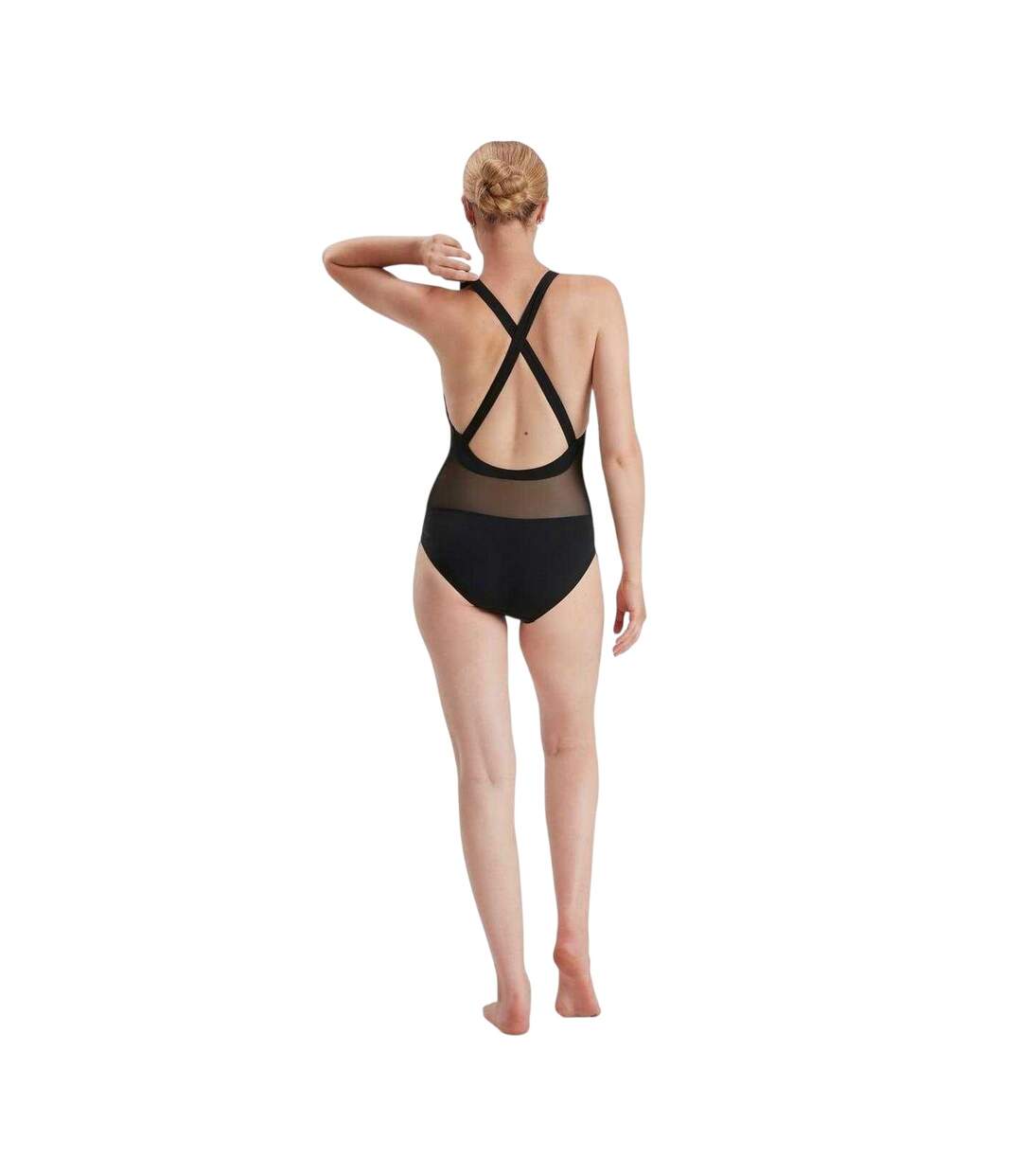 Womens/ladies Eco One Piece Swimsuit Black Speedo-3