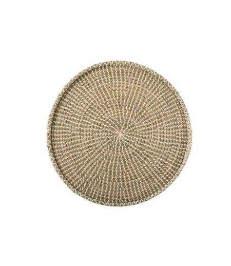 Plateau Déco en Jonc de Mer Reid 43cm Naturel