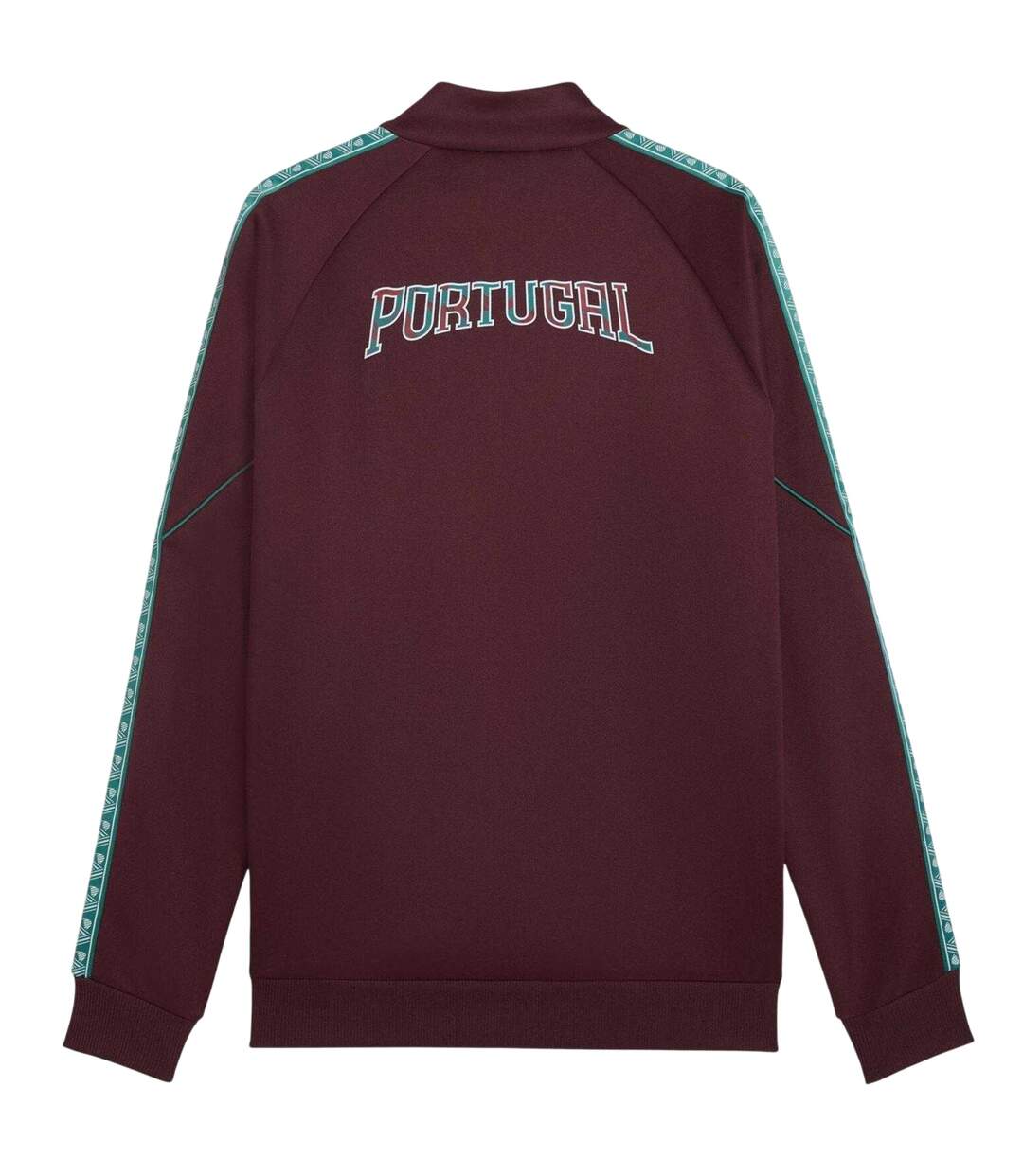 Mens Lightweight Fitted Tracksuit Top Red Green Puma-3