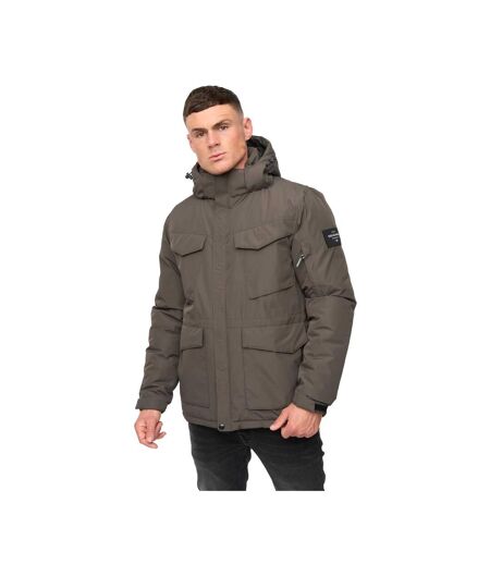 Veste Plentons Homme Olive Crosshatch