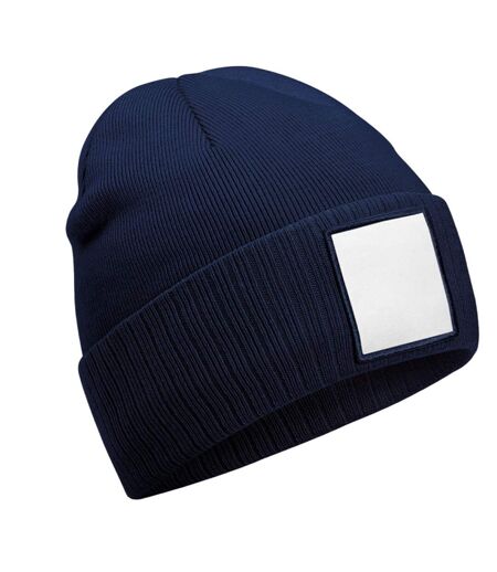 Bonnet Bleu Marine Oxford Blanc Beechfield