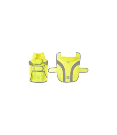 Gilet de Sécurité pour Chien Réfléchissant 30cm Jaune