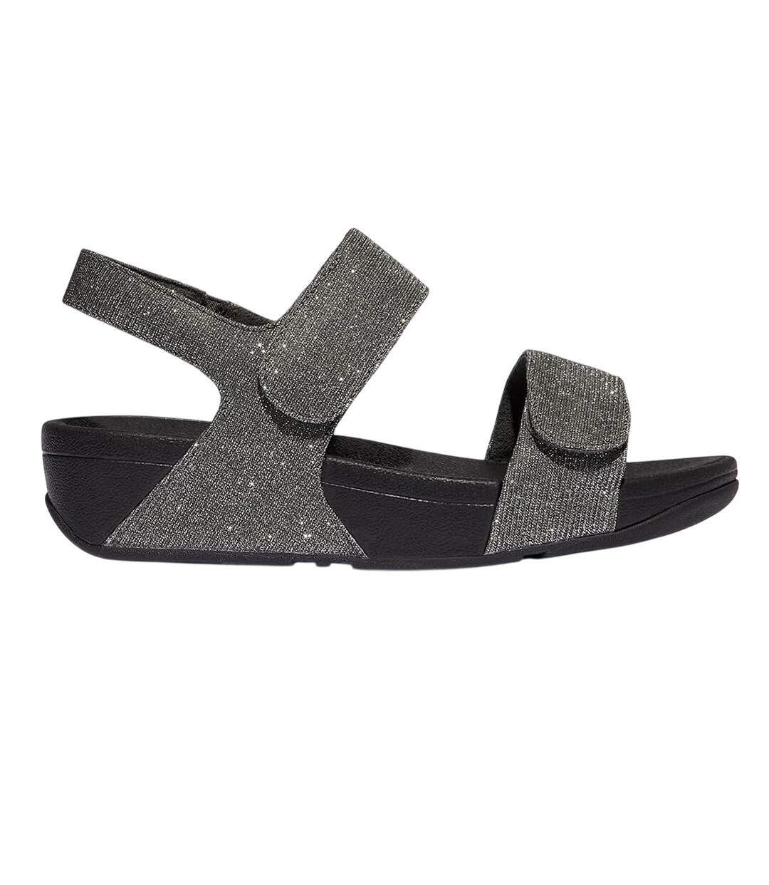 Sandales Motif/style Ajustable Lulu Shimmerlux Femme Turquoise FitFlop-1