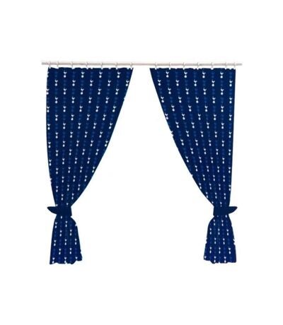 Tottenham Hotspur FC - Rideaux à plis plats (Bleu marine) (Taille unique) - UTSG19618