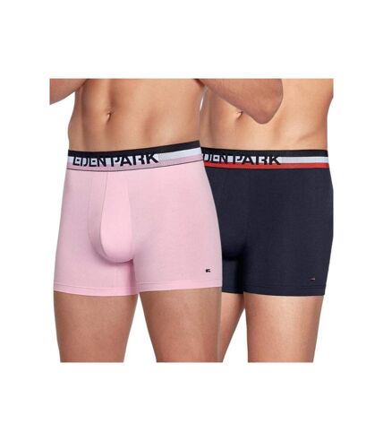 EDEN PARK Lot de 2 Boxers Homme Coton DUOTRICE Rose Marine