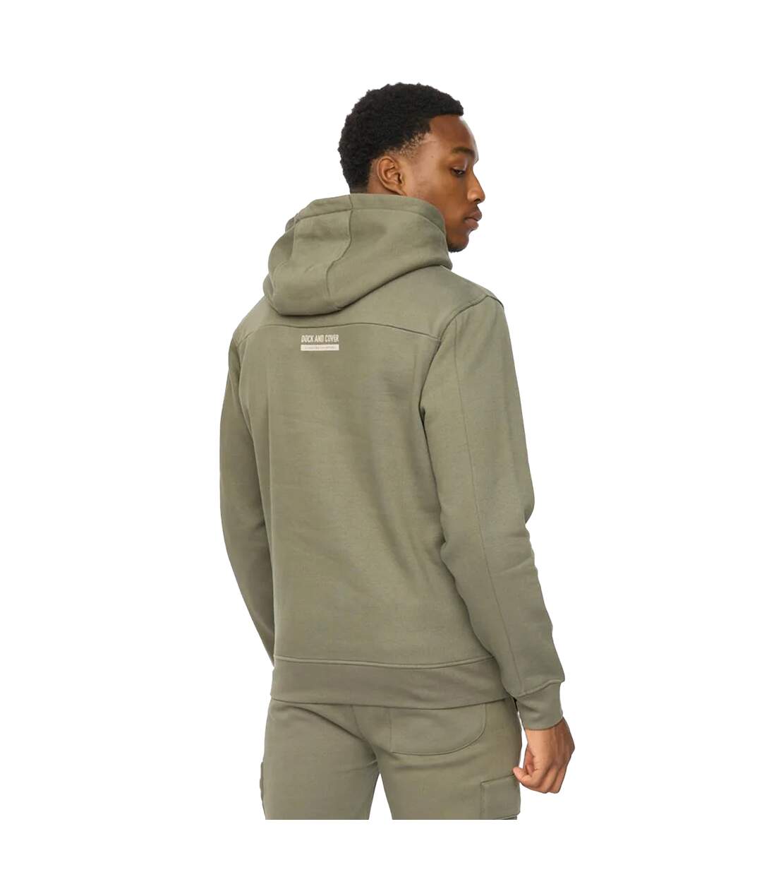 Mens Adamsberg Hoodie Dark Olive Duck And Cover-3