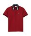 Polo rouge homme lacoste classic monogram jacquard-2