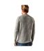 Pull À Col Ras Du Cou En Laine D'agneau Pour Hommes Gris Chiné WoolOvers-2