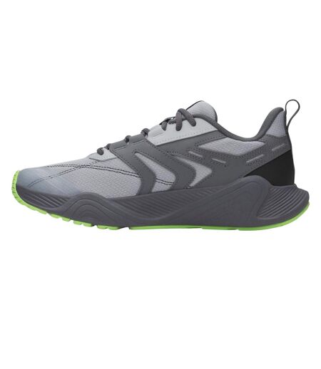 Mens Commit Training Trainers Grey Lime Under Armour
