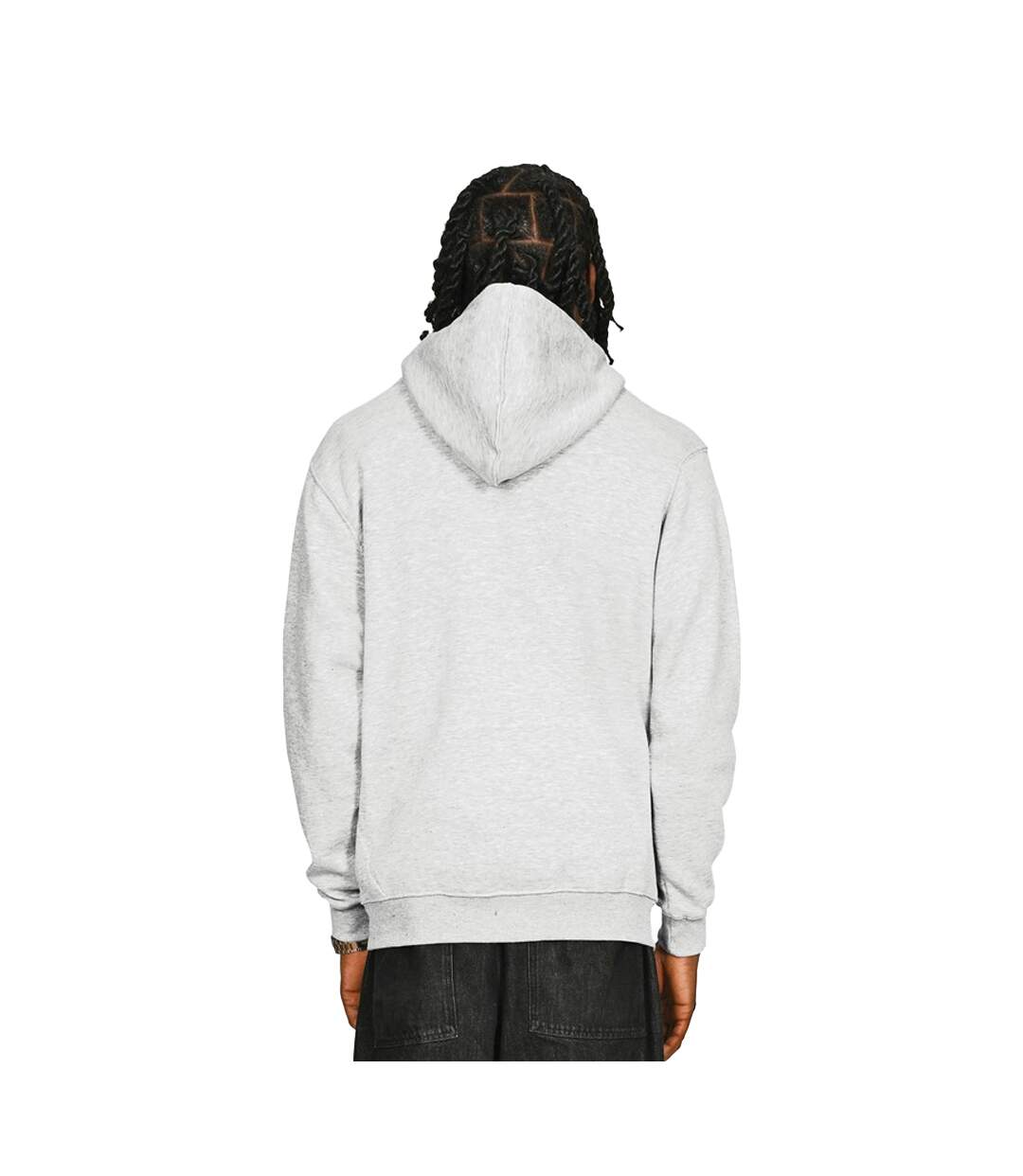 Mens Core 280 Ringspun Cotton Hoodie Ash Grey Casual Classics-2