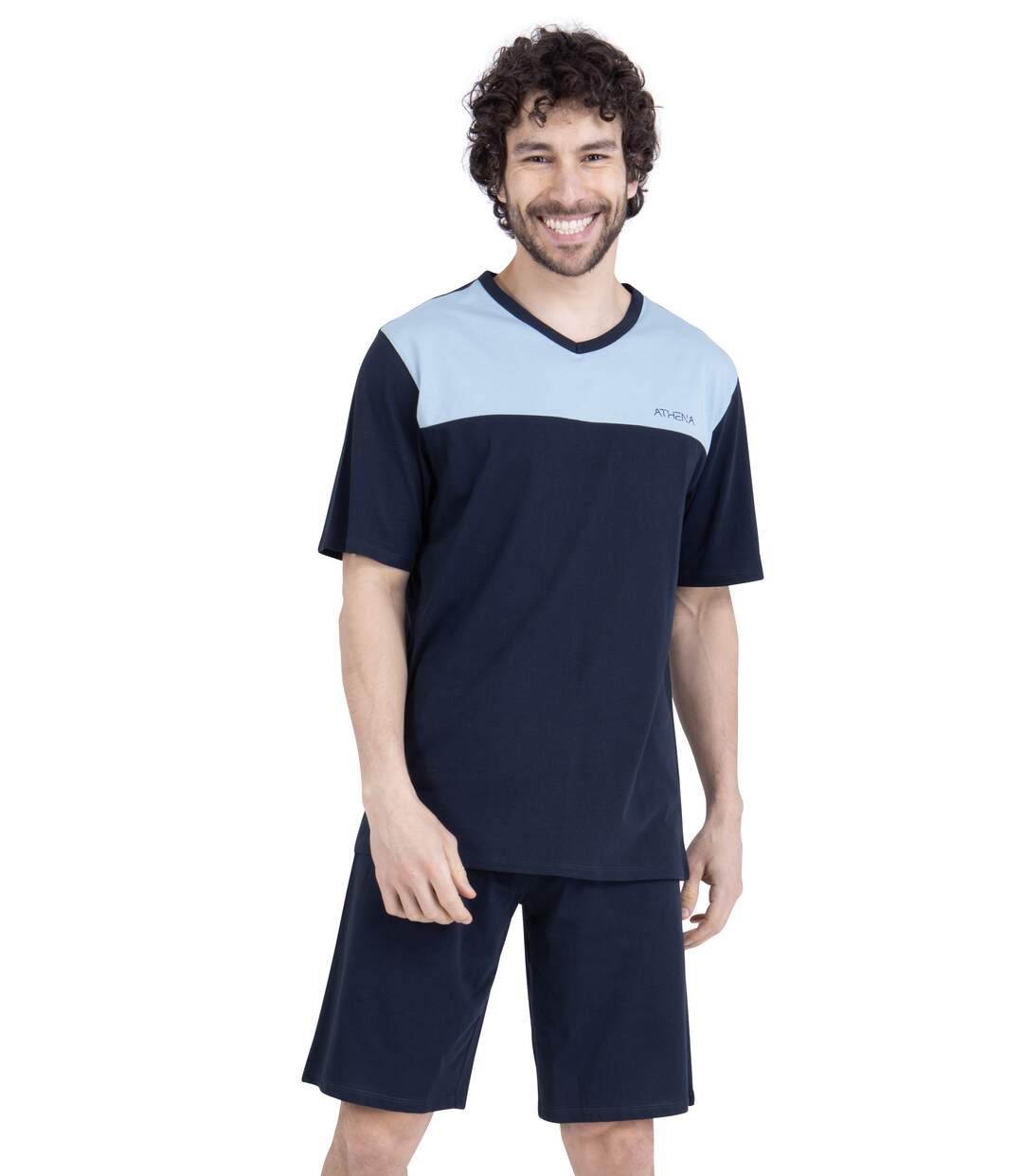 Pyjama court homme Ecopack Construction Athena-1