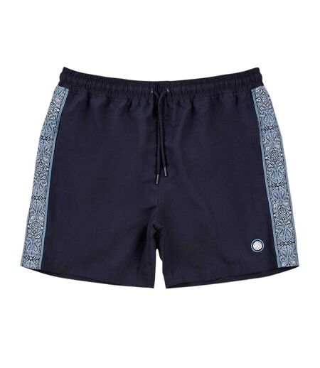 Mens Paisley Swim Shorts Navy Pretty Green