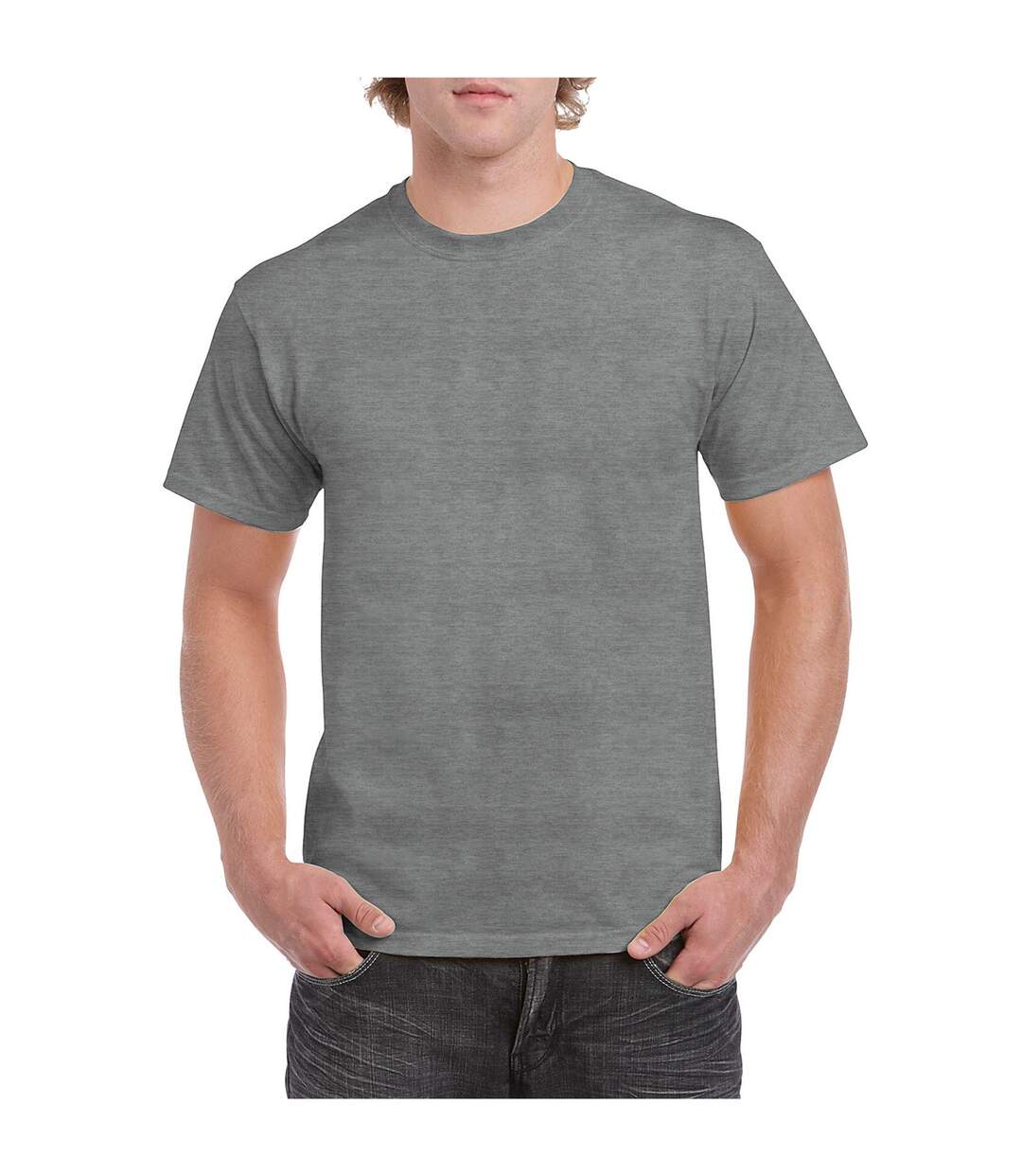 T-shirt homme graphite chiné Gildan