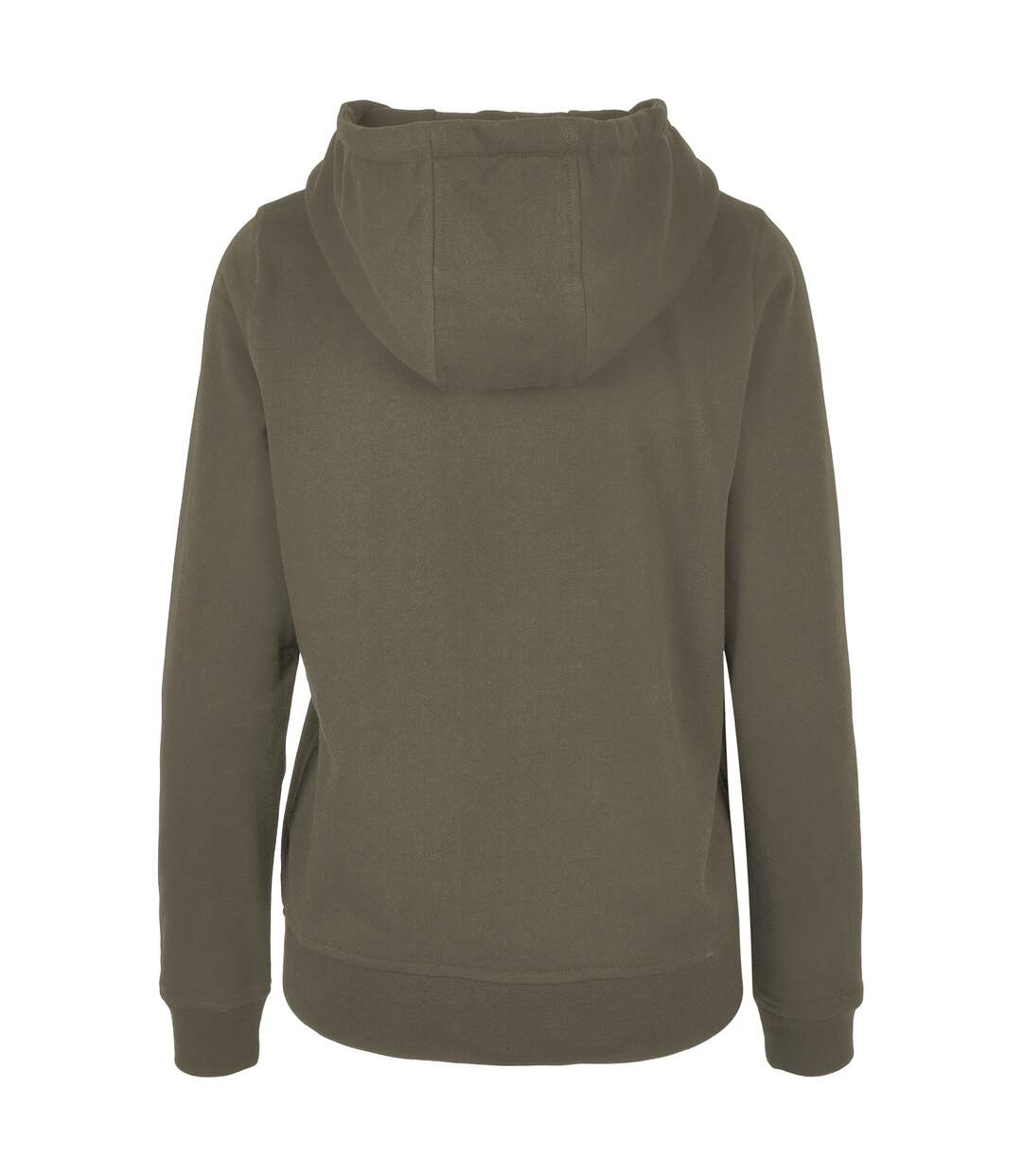 Sweat À Capuche Basic Femme Olive Build Your Brand-3