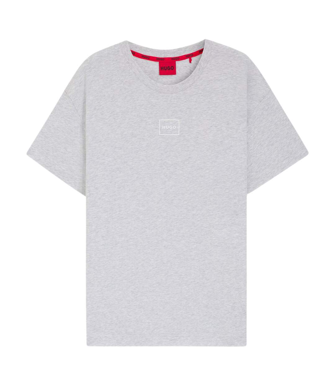 Mens Relaxed Fit T-shirt Light Grey Hugo Boss-2