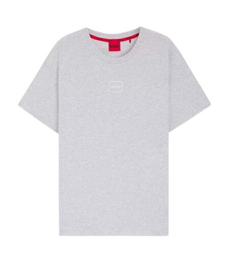 Mens Relaxed Fit T-shirt Light Grey Hugo Boss