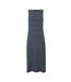 Robe Mi-longue Motif/style Rayures Contrastées Amorie Femme Bleu Marine Blanc Regatta-2