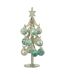 Sapin de Noël en Verre Boules 27cm Vert Menthe-1