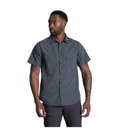Chemise Unie Manches Courtes Kiwi Homme Gris Foncé Craghoppers