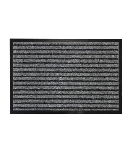 Tapis d'Entrée Anti-Poussière Toscan 40x60cm Noir & Gris