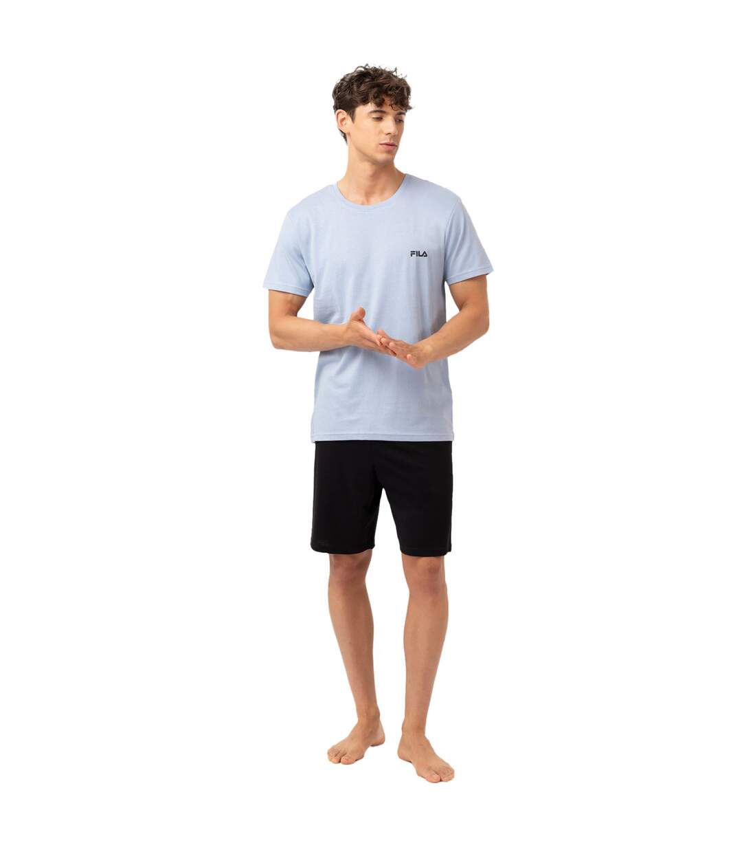 Ensemble pyjama court homme en coton jersey FPS1194 Fila-3