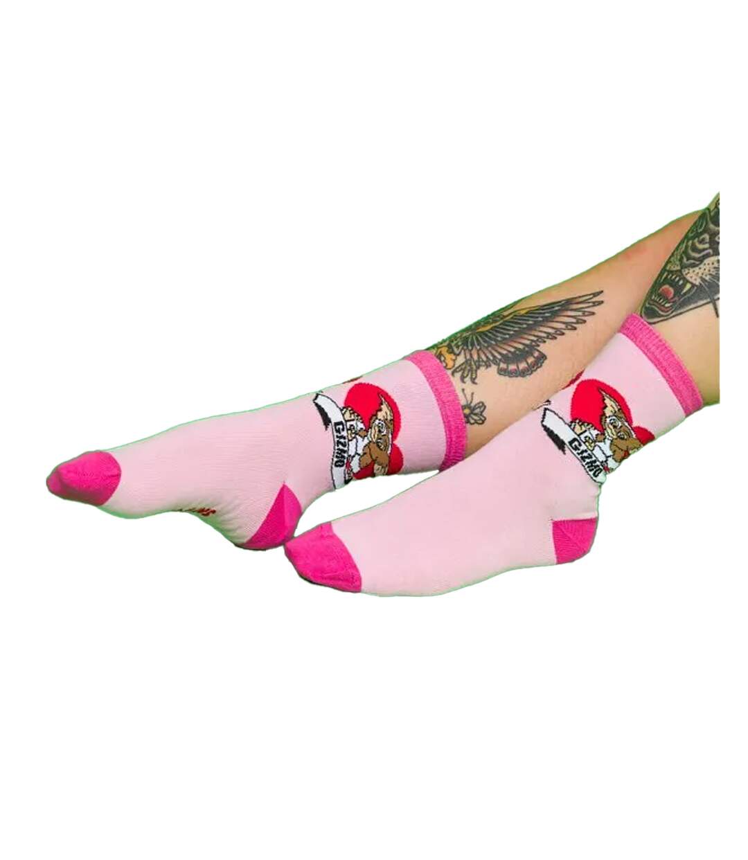 Socquettes Motif Gizmo Motif/style Mignon Adulte Rose Gremlins-1